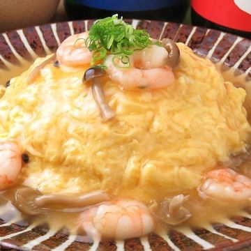 海老のあんかけ天津飯